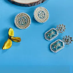 VATSALYA creation Gold-Plated Alloy Earrings-image-83
