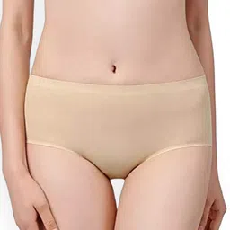Narsingha Dreams Pack Of 2 Seamless Hipster Briefs LyPanty-Black Beige-S image 3