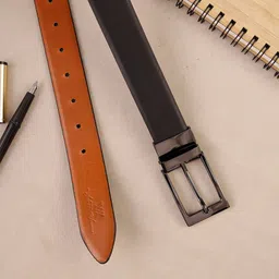 Aditi Wasan Men Genuine Leather Wide Reversible Formal Belt-image-85