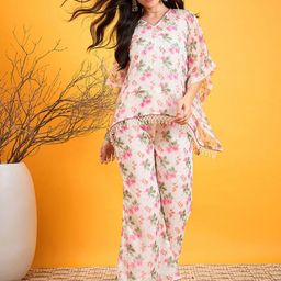The Kaftan Company Printed Top With Trousers  Co-Ords-picture-42