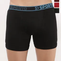 Sporto by Macho Men Pack Of 4 Short Trunks Sprto_M1030-B1-M1-Olv1-R1-L-Multi-picture-7