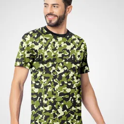 FTX Men Camouflage Printed Round Neck T-shirt image 3