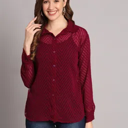 funday fashion Women Regular Fit Solid Casual Shirt-picture-37