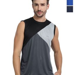 FTX Men Pack of 3 Dri-FIT Colourblocked Round Neck T-shirts-picture-2