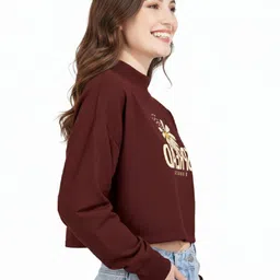 BLUEFICUS Women Printed Sweatshirt image 2