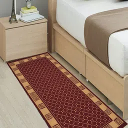 RRC Red & Beige Printed Anti Skid Bed Runner image 3