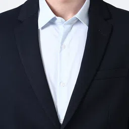 Peter England Elite Self Design Slim-Fit Single Breasted Formal Blazer image 2