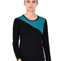 BEYOU FASHION Women Colourblocked Pockets Slim Fit T-shirt-image-85