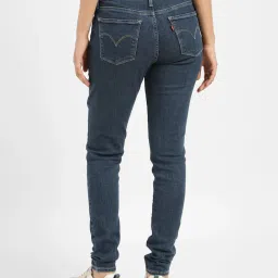 levi's Women's 710 Blue Skinny Fit Mid Rise Jeans image 5