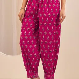 Libas Women Floral Printed Panelled Kurta with Salwar & Dupatta image 3