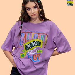 Metronaut Women Pack of 2 Graphic Printed Round Neck Cotton Oversized T-shirts-picture-17