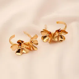 Stoln Floral Half Hoop Earrings-picture-31