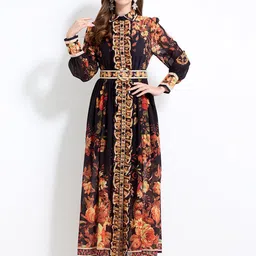 JC Collection Women Floral Print Maxi Dress image 1