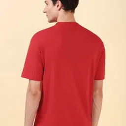 Allen Solly Men Graphic Printed Round Neck Cotton T-shirt image 2