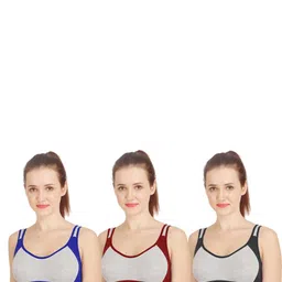 Samvar Multi Cotton Non-Wired Non Padded Minimizer Bra image 2