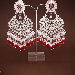 Lyriss Gold-Plated Artificial Beaded Contemporary Shaped Jhumkas-picture-48