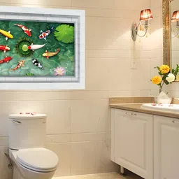 INDIAN ROYALS White & Green Printed Waterproof Heat Resistant Self Adhesive Wall Stickers-image-86