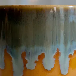 ARAVALII Mustard & Grey Crafted Ceramics Printed Ceramic Glossy Mugs Set of Cups and Mugs image 4