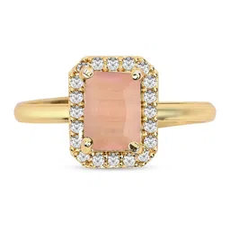I Jewels Gold-Plated American Diamond & Cubic Zirconia Studded Adjustable Finger Ring-picture-23