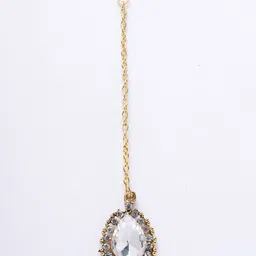 ANIKAS CREATION Gold Plated Stones Studded Designer Jewellery Set image 3