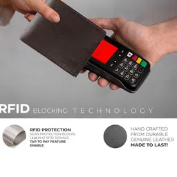 CIMONI Men Textured Leather Two Fold Wallet image 4