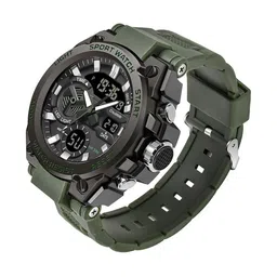 Otage Men Dial & Straps Analogue and Digital Chronograph Watch F18-Green-picture-15