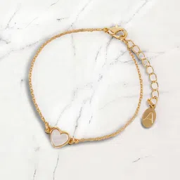 Accessorize Moonstone Pearls Heart Shaped Wraparound Bracelet-picture-25