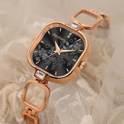 DressBerry Women Dial & Bracelet Style Straps Analogue Watch HOBDB-252-RG image 1