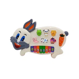 Kidoyz Kids Rabbit Piano Musical Toy With Flashing Light & Sound image 4