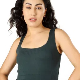 BLUEFICUS Women Ribbed Sleeveless Fitted Crop Top-picture-30