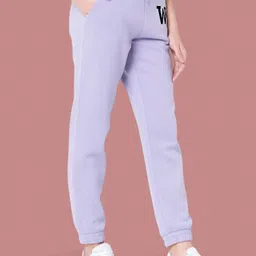 SAAHASAM Women Printed Relaxed Loose Fit Joggers Trousers image 4