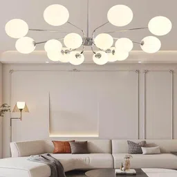 svah Modern 16-Light Ceiling Pendant Light Antique Chrom jhumar(Bulb Not Included) Chandelier Ceiling Lamp-picture-28