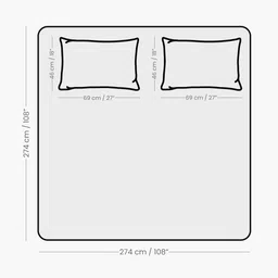 LANE LINEN Green 400 TC King Bedsheet with 2 Pillow Covers image 2