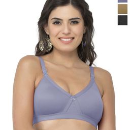 College Girl Pack of 3 Full Coverage Seamless Lightly Padded Minimizer Bra-picture-28