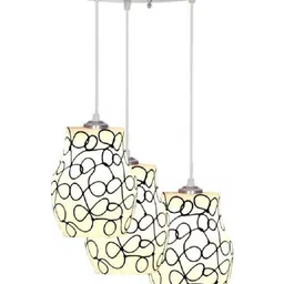 1ST TIME White & Black Printed Self Assembly Ceiling Lamp-image-95