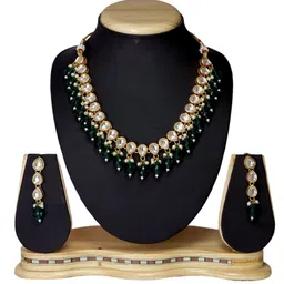 Joy of Jewels Silver-Plated Alloy American Diamond Necklace & Earrings image 3