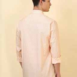 Allen Solly Micro Ditsy Printed Spread Collar Slim Fit Pure Cotton Casual Shirt image 3