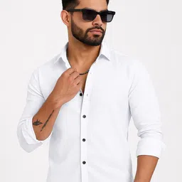 KHUSHI CREATION Textured Original Spread Collar Slim Fit Casual Shirt-picture-38