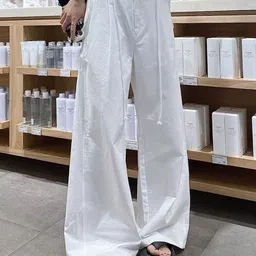 StyleCast Women Wide Leg Mid-Rise Easy Wash Pleated Trouser image 3