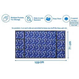 The Furnishing Tree Blue Plastic Refrigerator Cover image 2