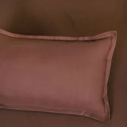 Myntra Elegant Homes Coffee Brown 150 TC Queen Bedsheet with 2 Pillow Covers image 3