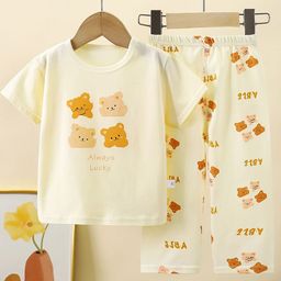 StyleCast x Revolte Kids Printed Short Sleeves Pure Cotton T-shirt With Trousers-picture-27