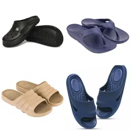 Feel alive Men Set of 4 Self Design Sliders-picture-24