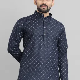 nofilter Men Cotton Blend Kurta Pyjama Set image 5