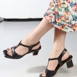 DressBerry Party Block Sandals image 1