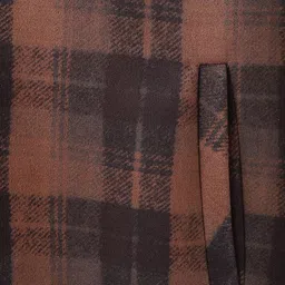 Blue Giraffe Boys Checked Bomber Jacket image 3