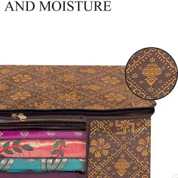 AMAK INC Brown Fabric Multi-Utility Wardrobe Organisers image 5