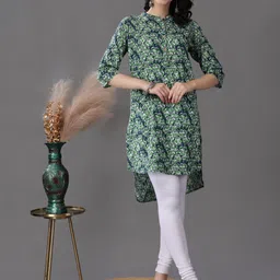RANGRIWAZ Women Ethnic Motifs Printed Pure Cotton Kurti-picture-14