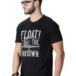 Y.O.U Typography Printed Round Neck Pure Cotton Regular Fit T-shirt image 5