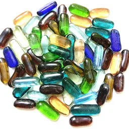 hug a plant CAPSULE MIXED GLASS-1KG Polished Oval Fire Glass Pebbles-picture-18